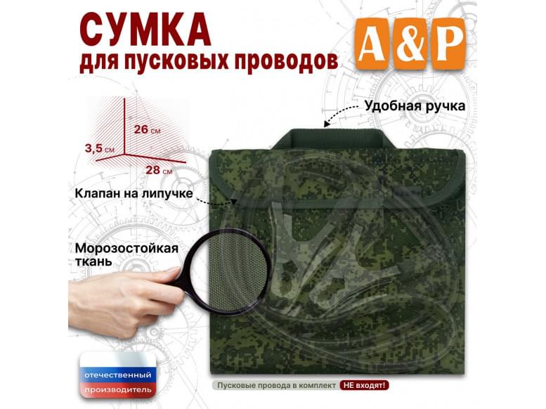 Сумка для пусковых проводов. 
